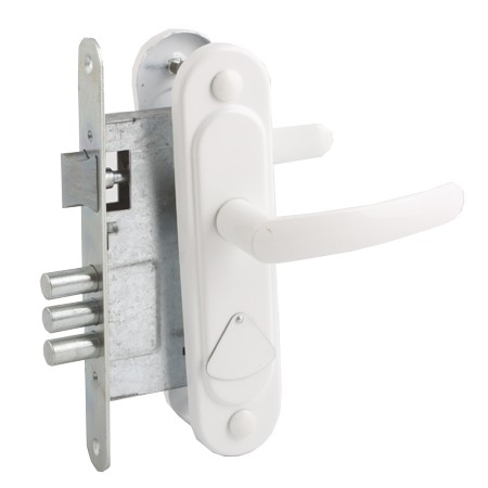 Замок врезной Омега-ЗВ9.1-02(ЗВ9.2) (белый)