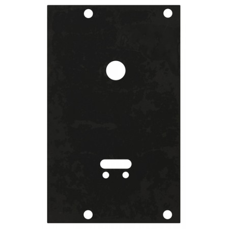 Пластина защитная для замков сувальдных (ключ внизу, тип-размер CISA 57.535)