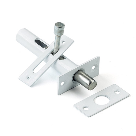 Задвижка дверная Киров ЗД-05 (белый) врезная