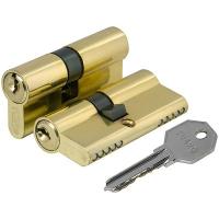 Цилиндровый механизм ФУАРО - FUARO ZA 60 mm (30-30) ключ/ключ латунь