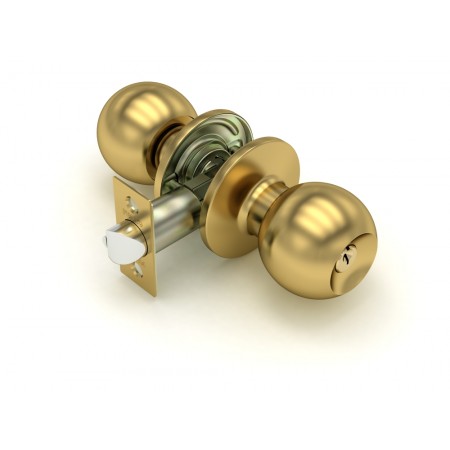 Ручка защелка  672 SB-E (мат. золото) кл/фик.