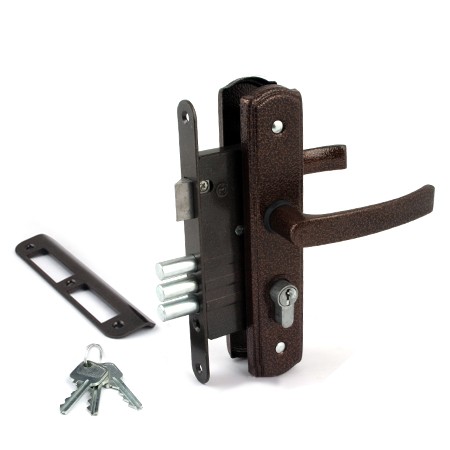 Замок врезной ЗВ 4-1-8-17 (медн. антик)