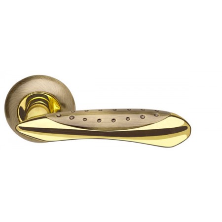 Ручка раздельная Corvus LD35-1AB/GP-7 бронза/золото