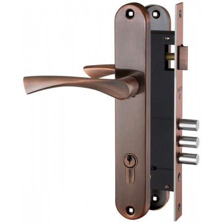 Замок врезной в комплекте с ручкой SET F9011 AC