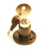 Замок мебельный кнопочный поворотный