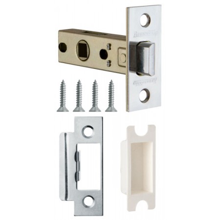 Защелка врезная LH 120-45-25 CP Хром SKIN /прям/