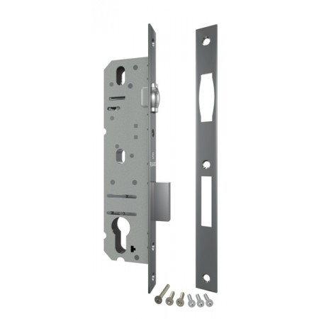 Корпус узкопрофильного замка с роликом 5124-30 CP (хром)