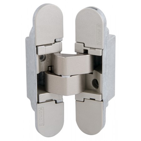 Петля скрытой установки KUBICA K1000 универсальная, МАТ НИКЕЛЬ