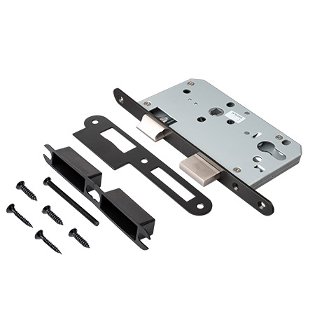 Замок врезной противопожарный Apecs 8300-INOX-BLM (B2B)