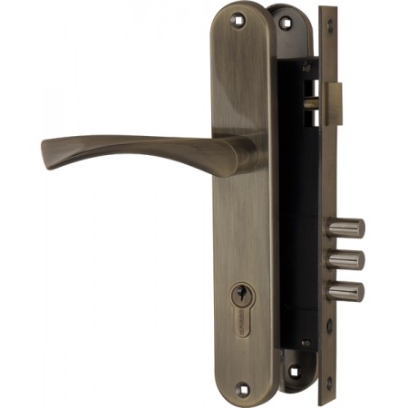 Замок врезной в комплекте с ручкой SET F9011 AB