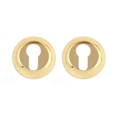 Комплект накладок на евроцилиндр РОССА-ET-P1 (Золото полированное)