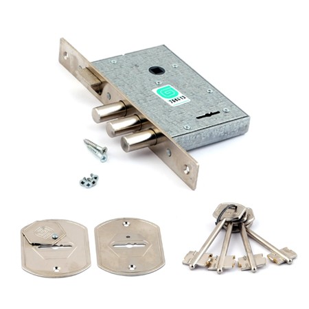 Замок врезной ГАРДИАН-1011-4кл (б/о)