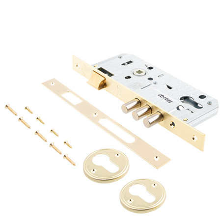 Замок врезной KALE KILIT 152/3MR-85BS45-BP-(SP,Ros)-STB 152R4500253