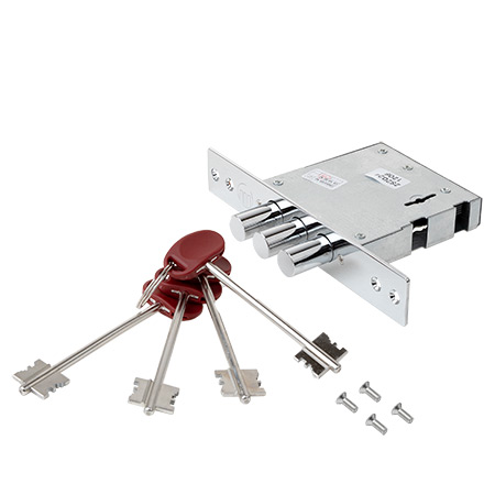 Замок врезной сувальдный T-37/S6-CR (w/o BP, w/o DP, 4 keys, shank 75mm) (B2B)