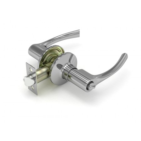 Ручка защелка  829 CP-B (хром) фик.