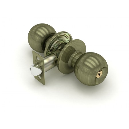 Ручка защелка  672 AB-E (бронза) кл/фик.