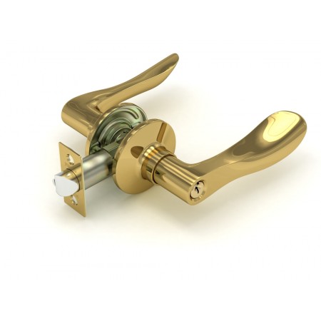 Ручка защелка  891 PB-E (золото) кл/фик.