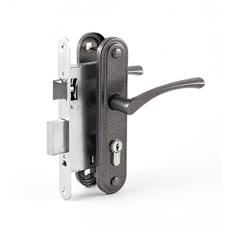 Замок врезной Омега-ЗВ7 (серебро)