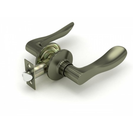 Ручка защелка  891 AB-P (бронза) без. фик.