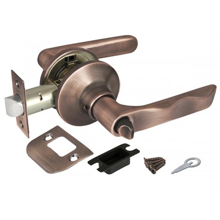 Ручка защелка 6024 AC-B (фик.) медь