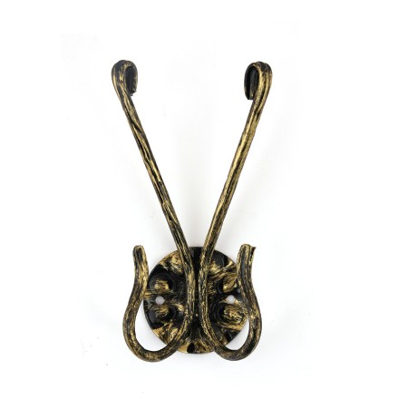 Крючок кованный двойной золото