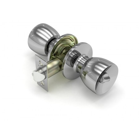 Ручка защелка  591 CP-B (хром) фик.