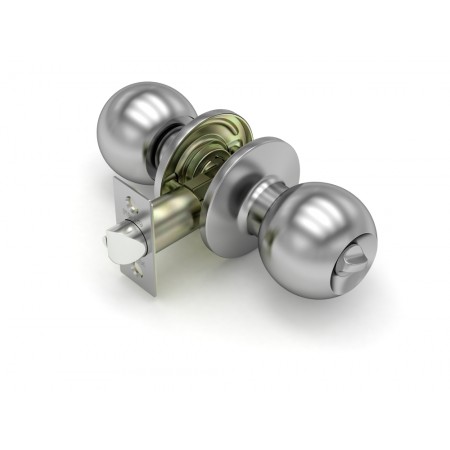 Ручка защелка  672 SN-B (мат. никель) фик.