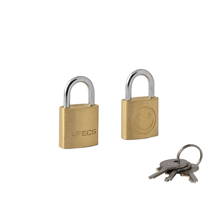 Замки навесные Apecs PDB-20-20-Blister (2Locks+3Keys)
