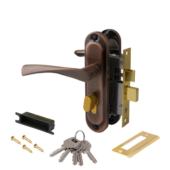 Замок врезной Avers 0823/60-C-AC