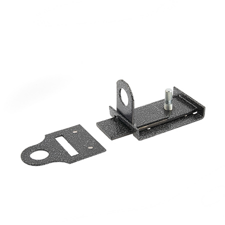 Засов универсальный "Делга" с проушиной (серебро)