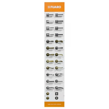 СТЕНД FUARO F1_2 (сплошной белый) - настенный 1 сторонний с товаром