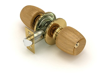 Ручка защелка  598 WR-E (груша) кл/фик.