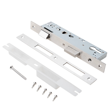 Замок врезной противопожарный Apecs 7400-35-INOX