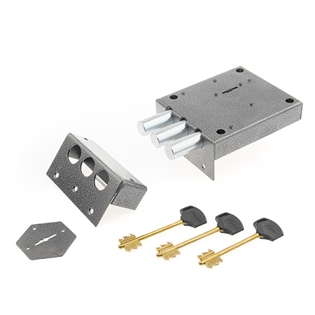 Замок накладной ЗНУ*3-ЛК