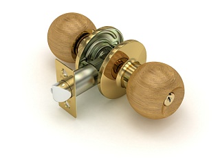 Ручка защелка  672 WR-E (груша) кл/фик.