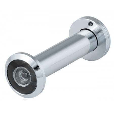 DVZ4, глазок, 16/200/70x130 (оптика пластик, угол обзора 200) CP Хром