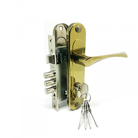 Замок врезной Зенит-ЗВ7-60.1 (золото-лак)