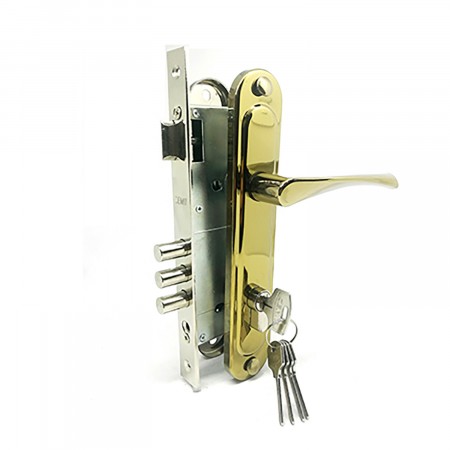 Замок врезной Зенит-ЗВ4-85.3 (золото-лак)