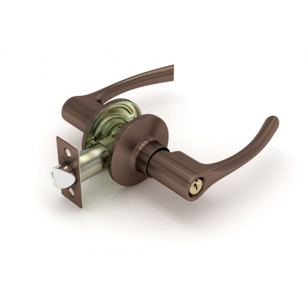 Ручка защелка  829 AC-E (медь) кл/фик.