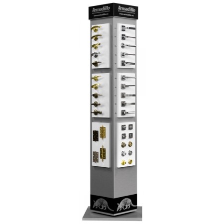 Стенд - ARMADILLO- напольный поворотный 12 панелей с товаром (куб)