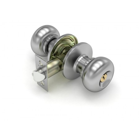 Ручка защелка  682 SN-E (мат. никель) кл/фик.