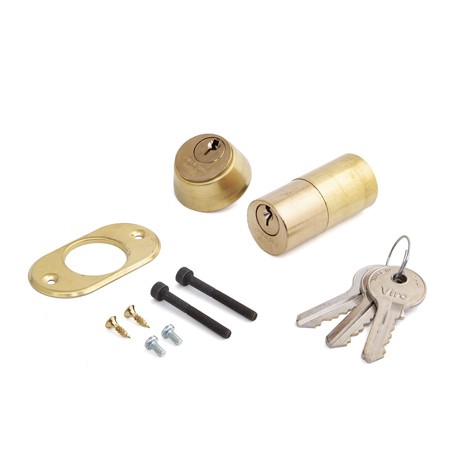 Комплект цилиндровых механизмов (50 мм) внеш./внутр. фикс./фикс. для электромех. замков 3 кл.