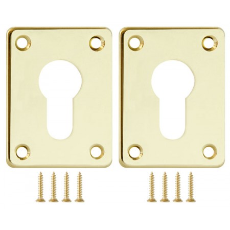 Декоративная накладка ESC083-GP-2 (ЗОЛОТО) на цилиндр сталь (2 шт.)