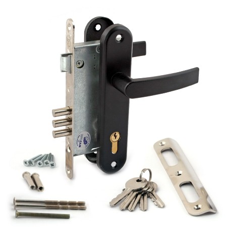 Замок врезной 78401-ЗВ4-3 (черный муар)