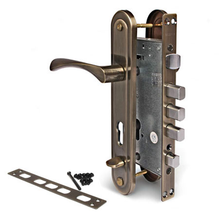 Замок врезной Apecs T-0523-C-AB-R