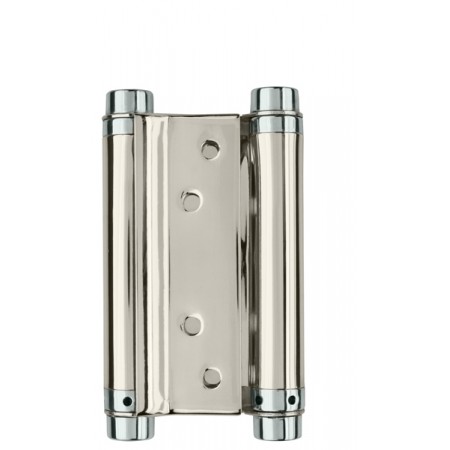 Петля пружинная двусторонняя DAS SS 201-4"  (100*70*1.5) CP Хром