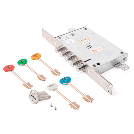 Замок врезной сувальдный MOIA 713/280S_02706 (левый)