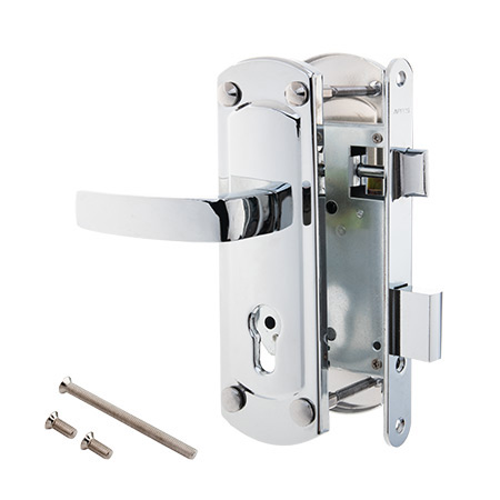 Замок врезной Apecs 1425-CR с отв.планкой