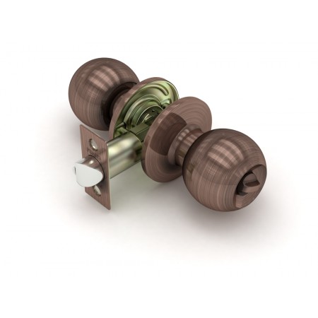 Ручка защелка  672 AC-B (медь) фик.