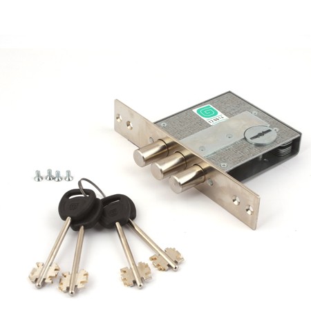 Замок врезной ГАРДИАН-5001-4кл (дл.кл.) ЗК503Н-01